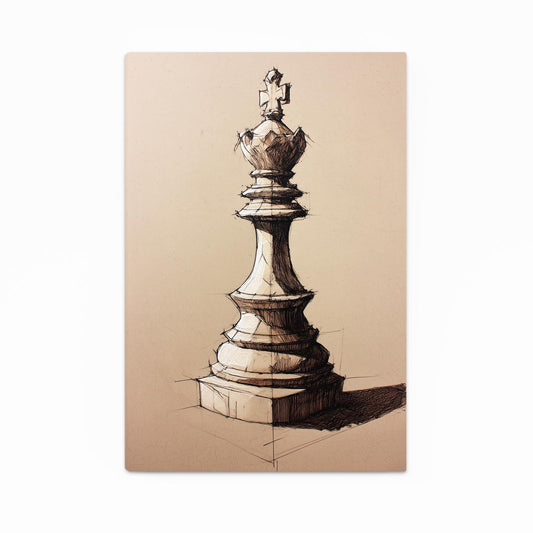 Sepia Queen Study Chess Canvas – sepia queen study chess canvas print