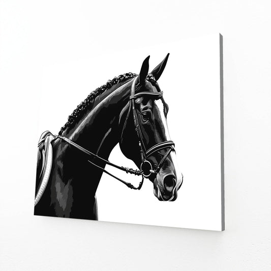 Serene Horse Canvas – angled canvas view on white background
