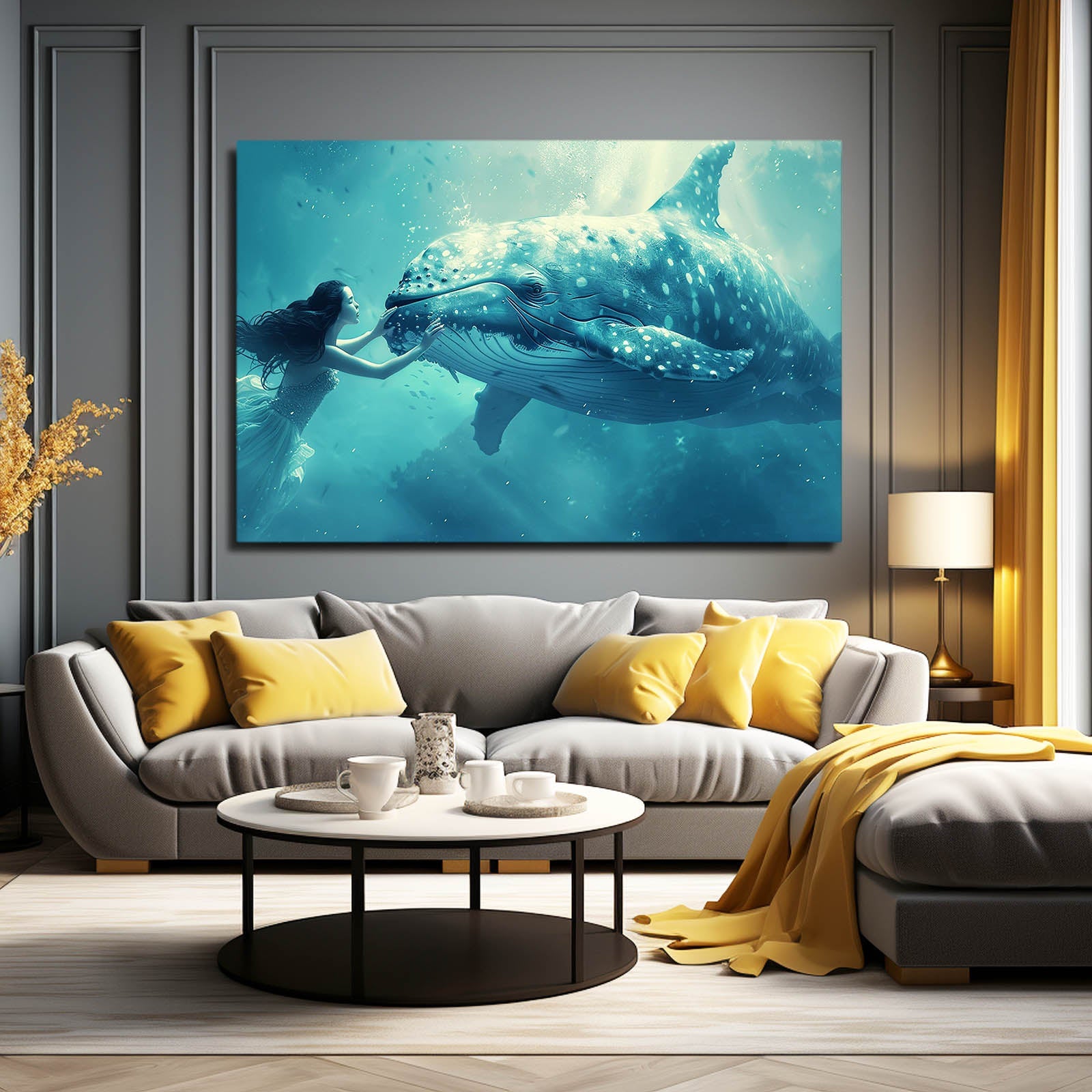 Serenity Whale Digital Art
