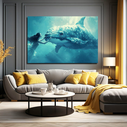 Serenity Whale Digital Art
