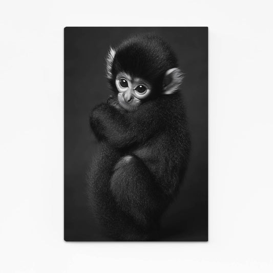 Shy Baby Shadow Monkey Prints – shy baby shadow monkey canvas print