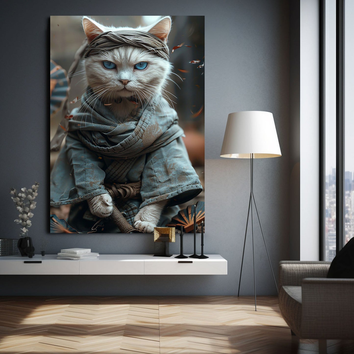 Silent Blade Cat Art