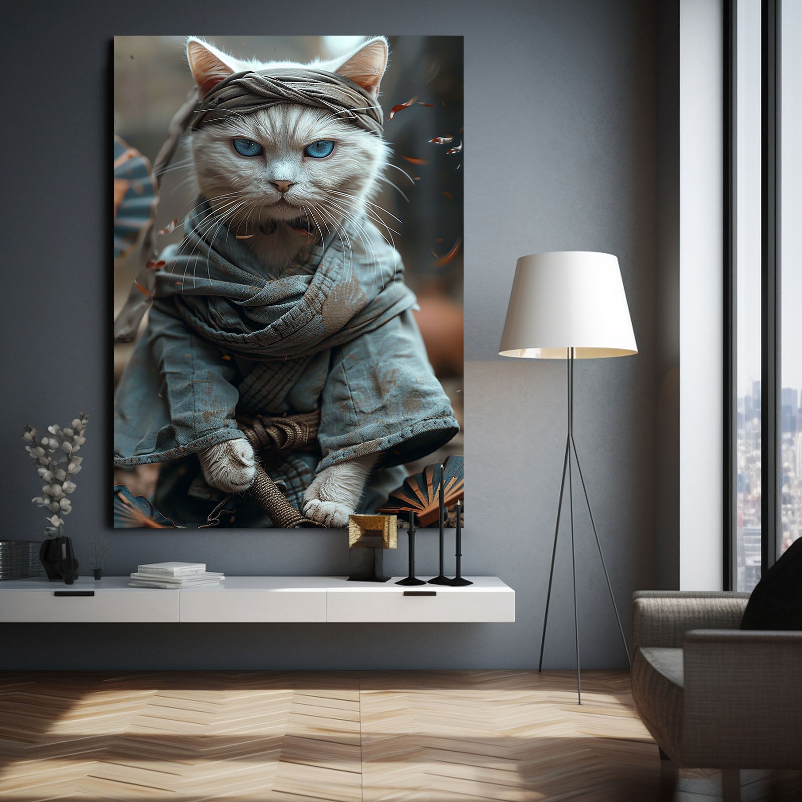 Silent Blade Cat Art