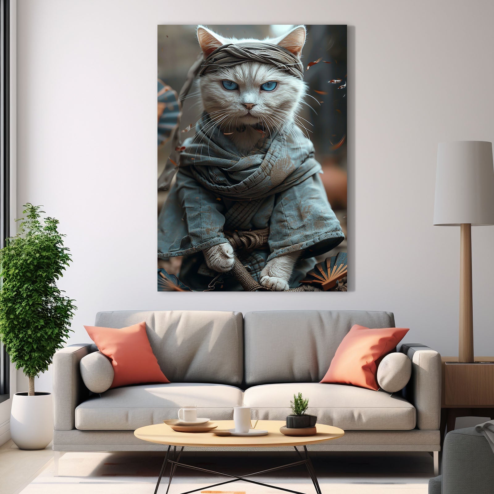 Silent Blade Cat Art