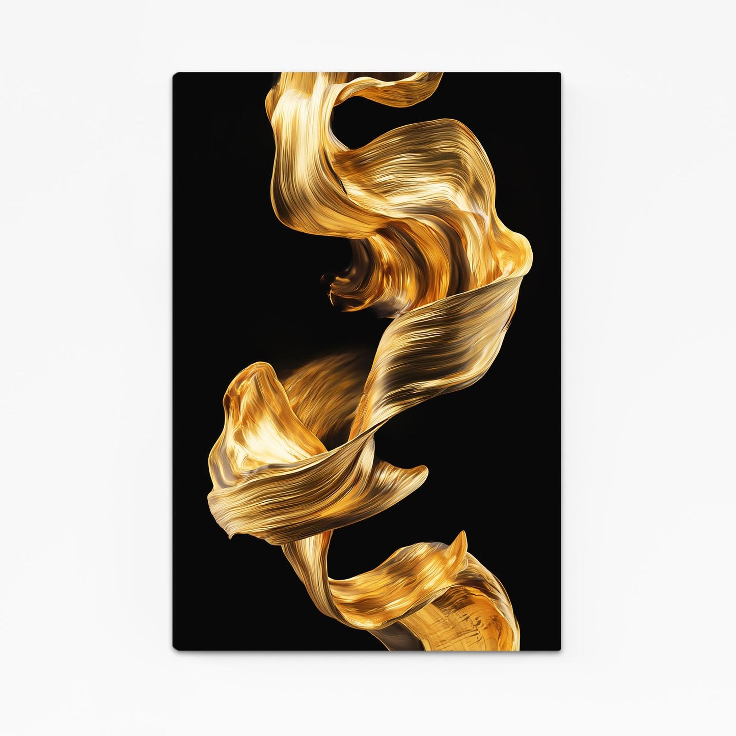 Silken Gold Ribbon Prints – silken gold ribbon gold canvas print
