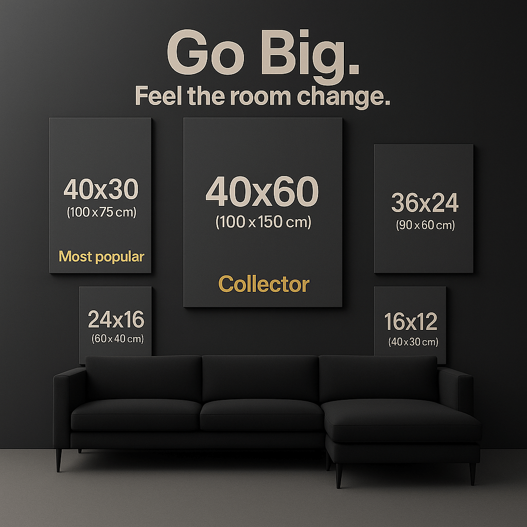 Canvas Size Guide – Large Wall Art