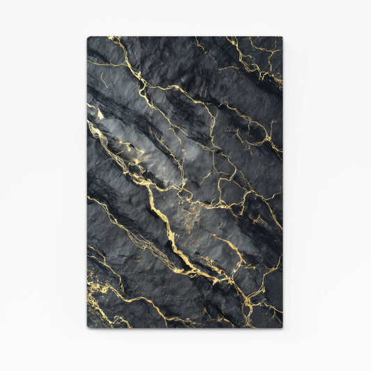 Slate Gold Veins Wall Decor – slate gold veins gold canvas print