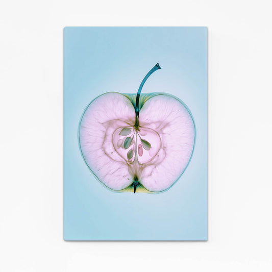 Sliced Blue Pastel Apple Art – sliced blue pastel apple canvas print