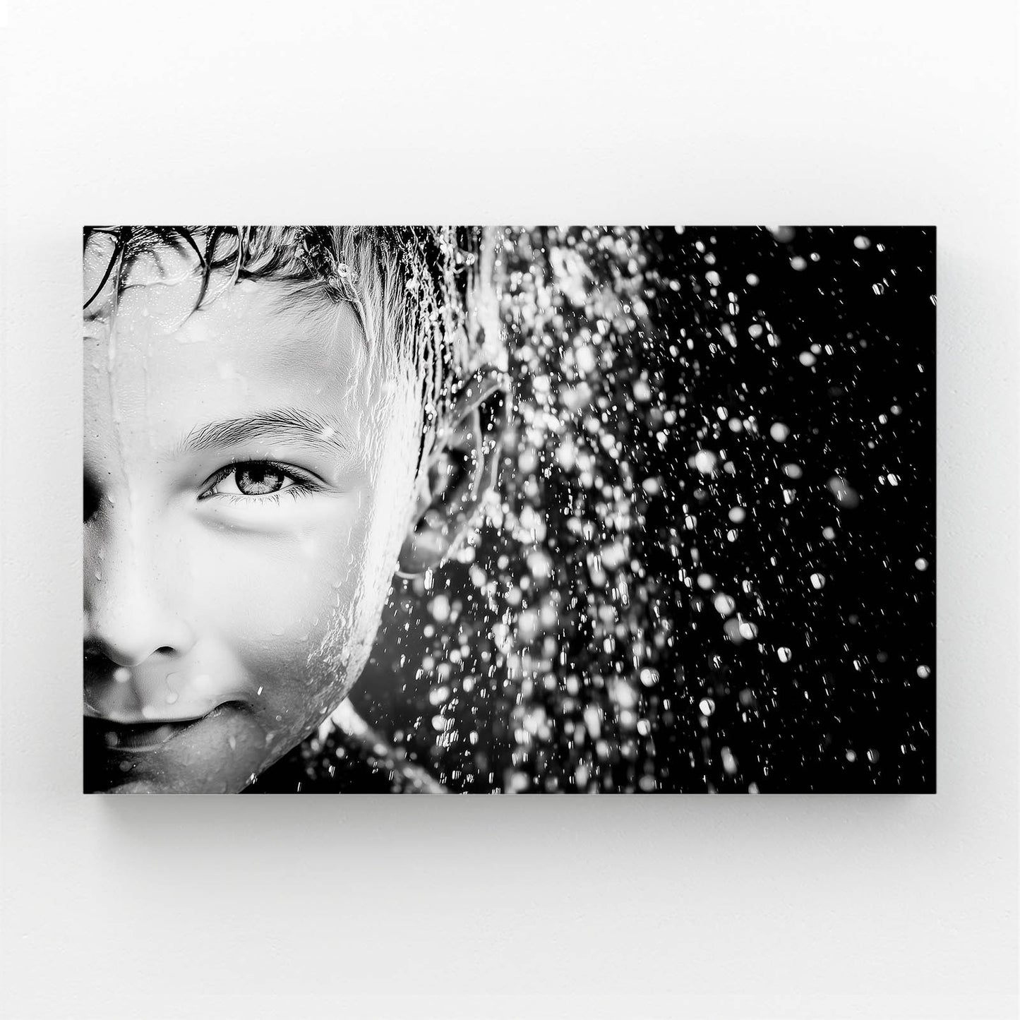 Snow Splash Child Face Photography Prints – snow splash child face photography canvas print