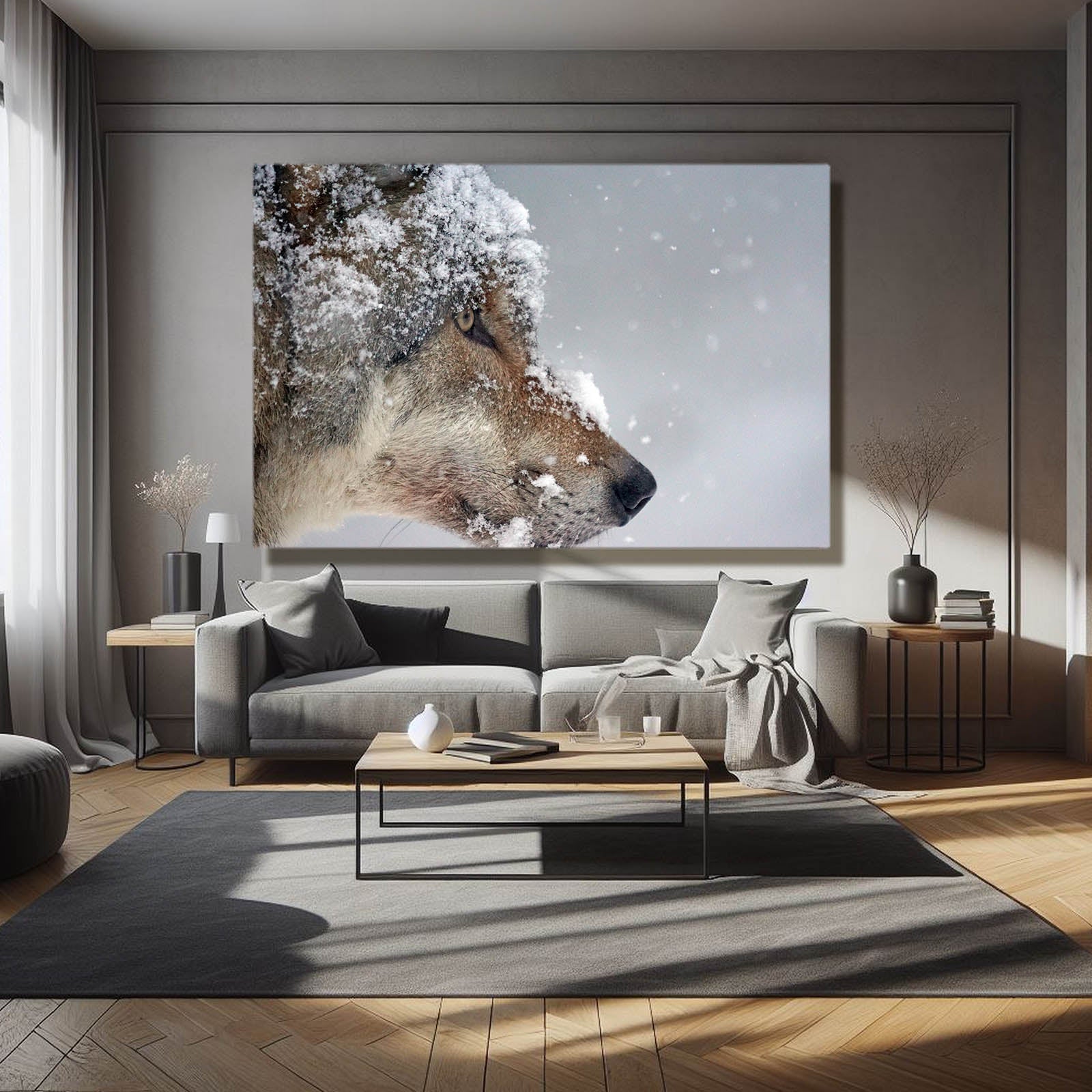 Snow Wolf Art