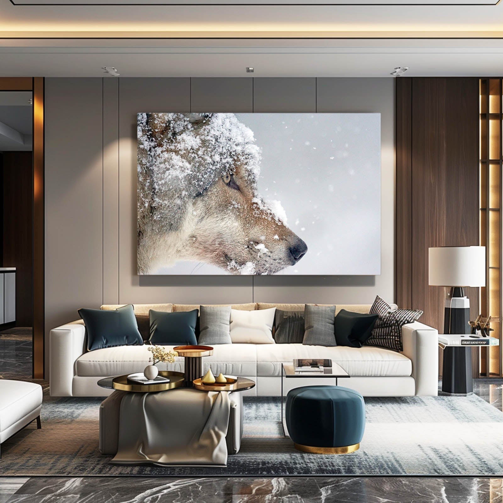 Snow Wolf Art