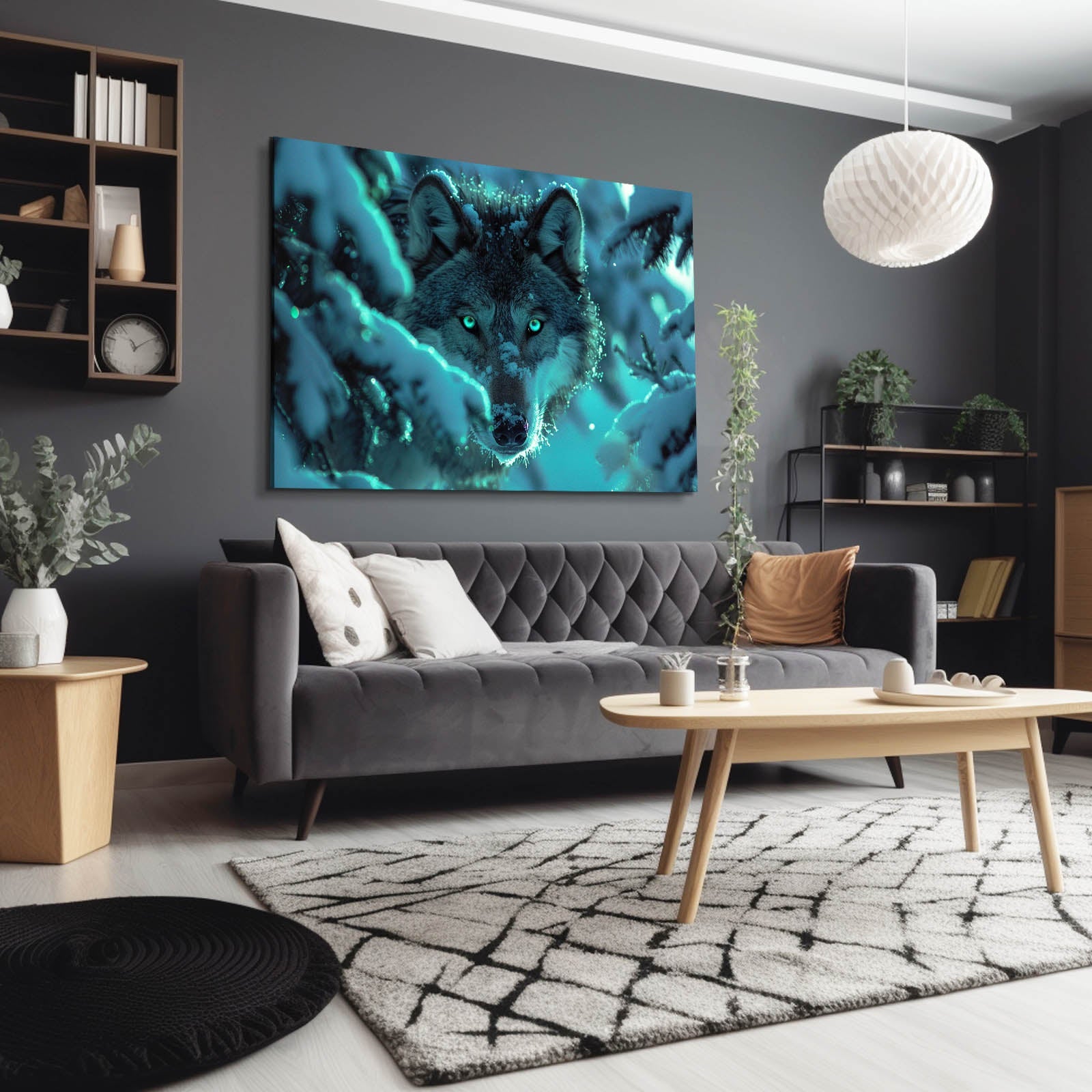 Snow Wolf Wall Art