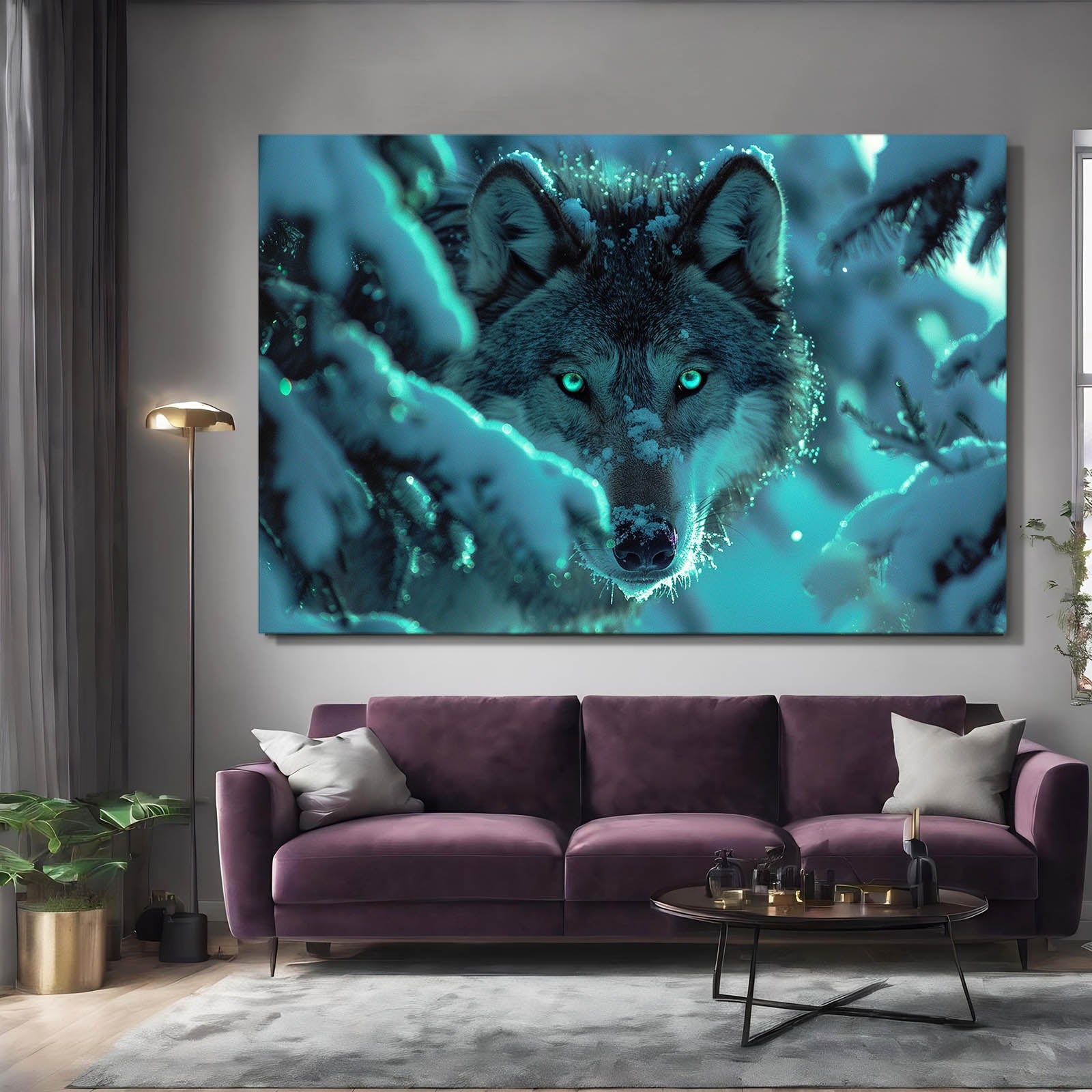 Snow Wolf Wall Art