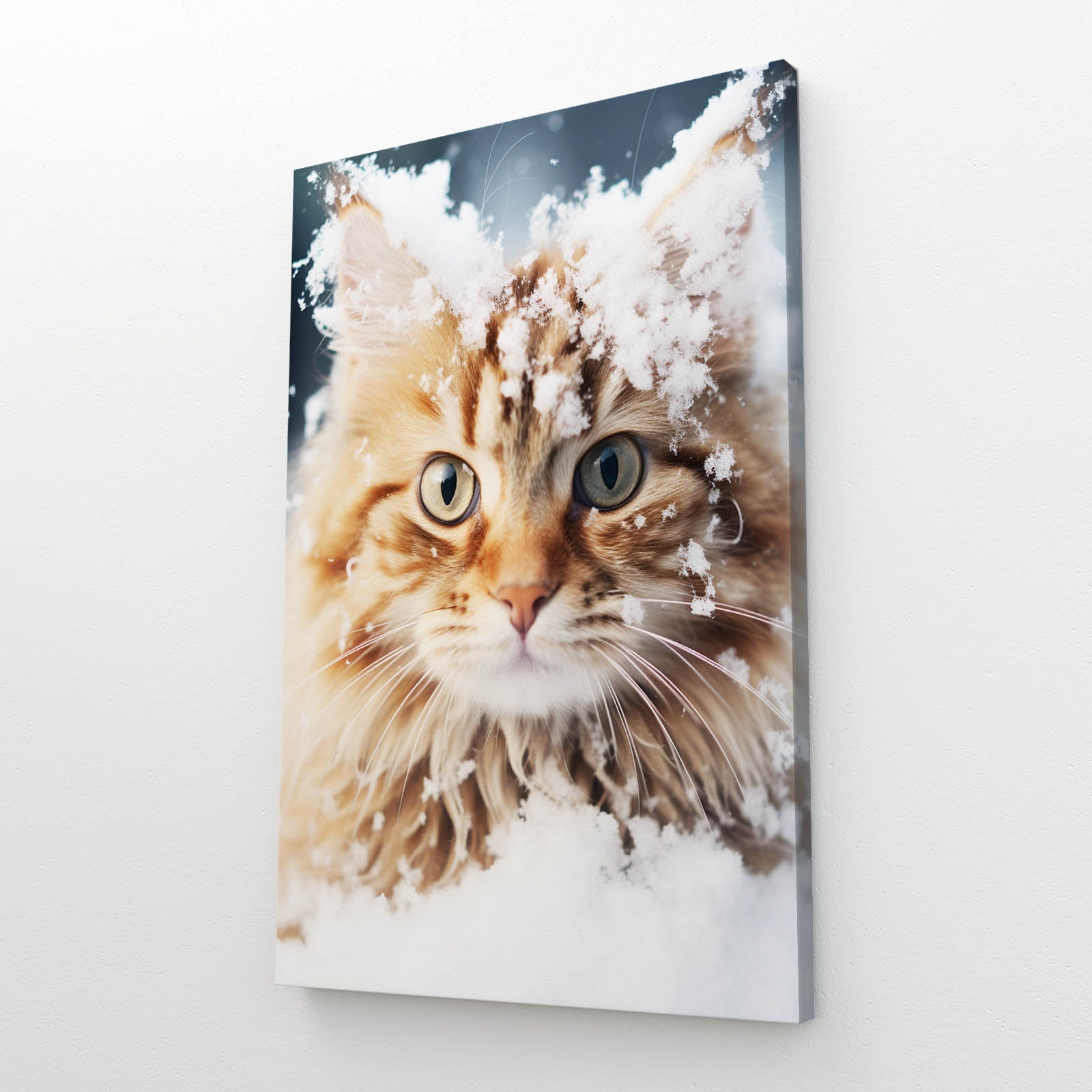 Snowy Whiskers Cat Wall Art