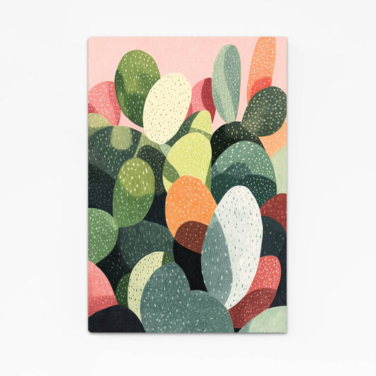 Soft Pastel Paddles Cactus Canvas – soft pastel paddles cactus canvas print