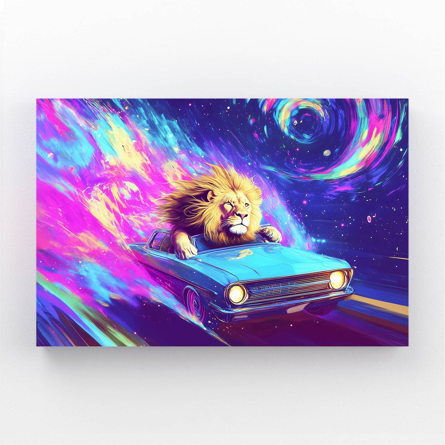 Space Ride Lion Wall Art