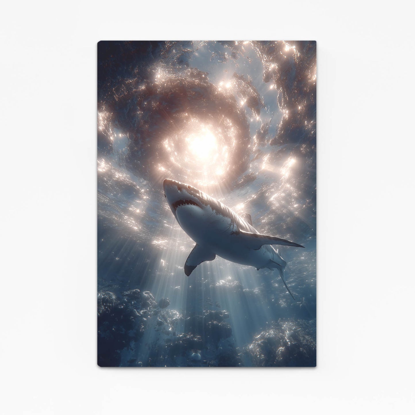 Spiral Galaxy Dream Shark Wall Decor – spiral galaxy dream shark canvas print