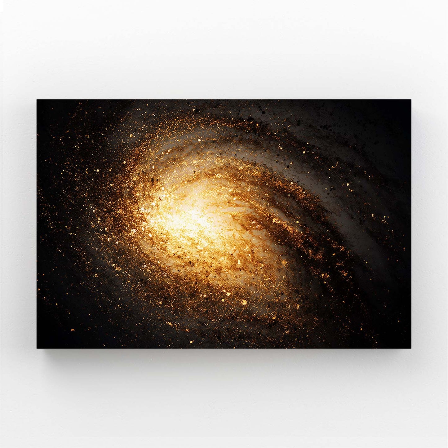 Spiral Galaxy Gold Wall Decor – spiral galaxy gold gold canvas print