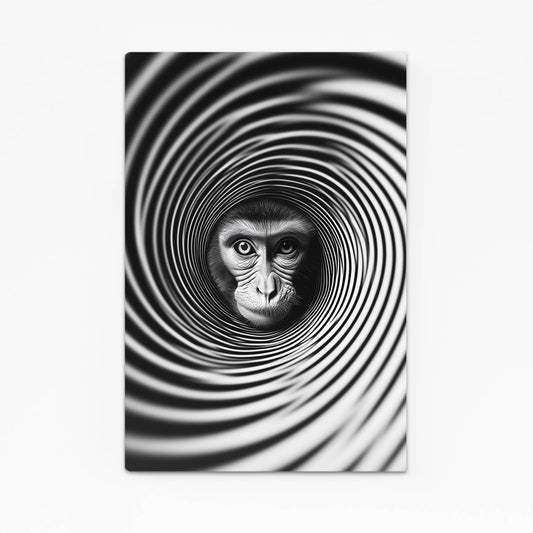 Spiral Illusion Monkey Prints – spiral illusion monkey canvas print