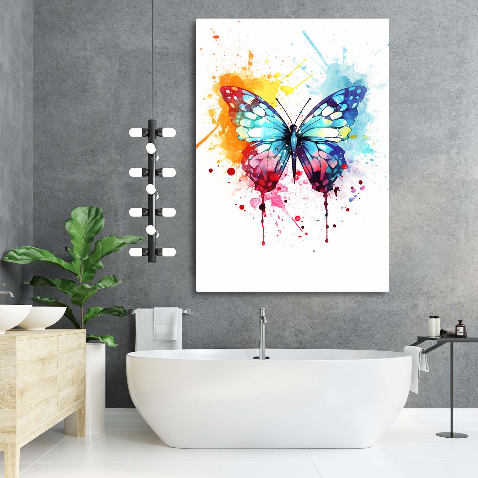 Splatter Butterfly Wall Art