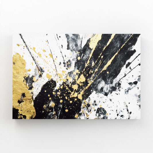 Splatter Contrast Gold Canvas – splatter contrast gold canvas print