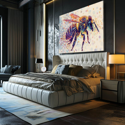 Splatter Effect Bee Art