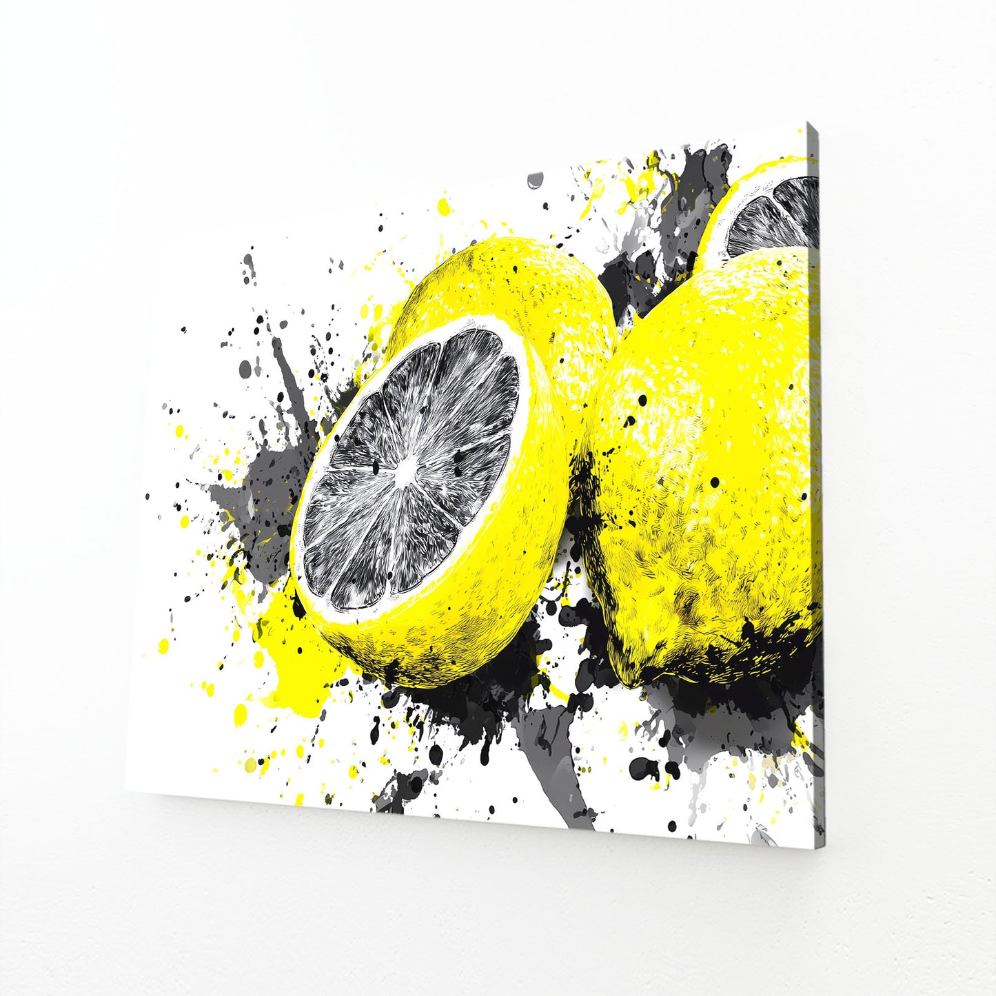 Splatter Pop Lemon Fruit Canvas – splatter pop lemon fruit canvas print