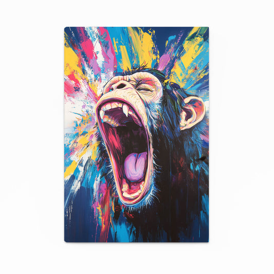 Splatter Yawn Monkey Prints – splatter yawn monkey canvas print