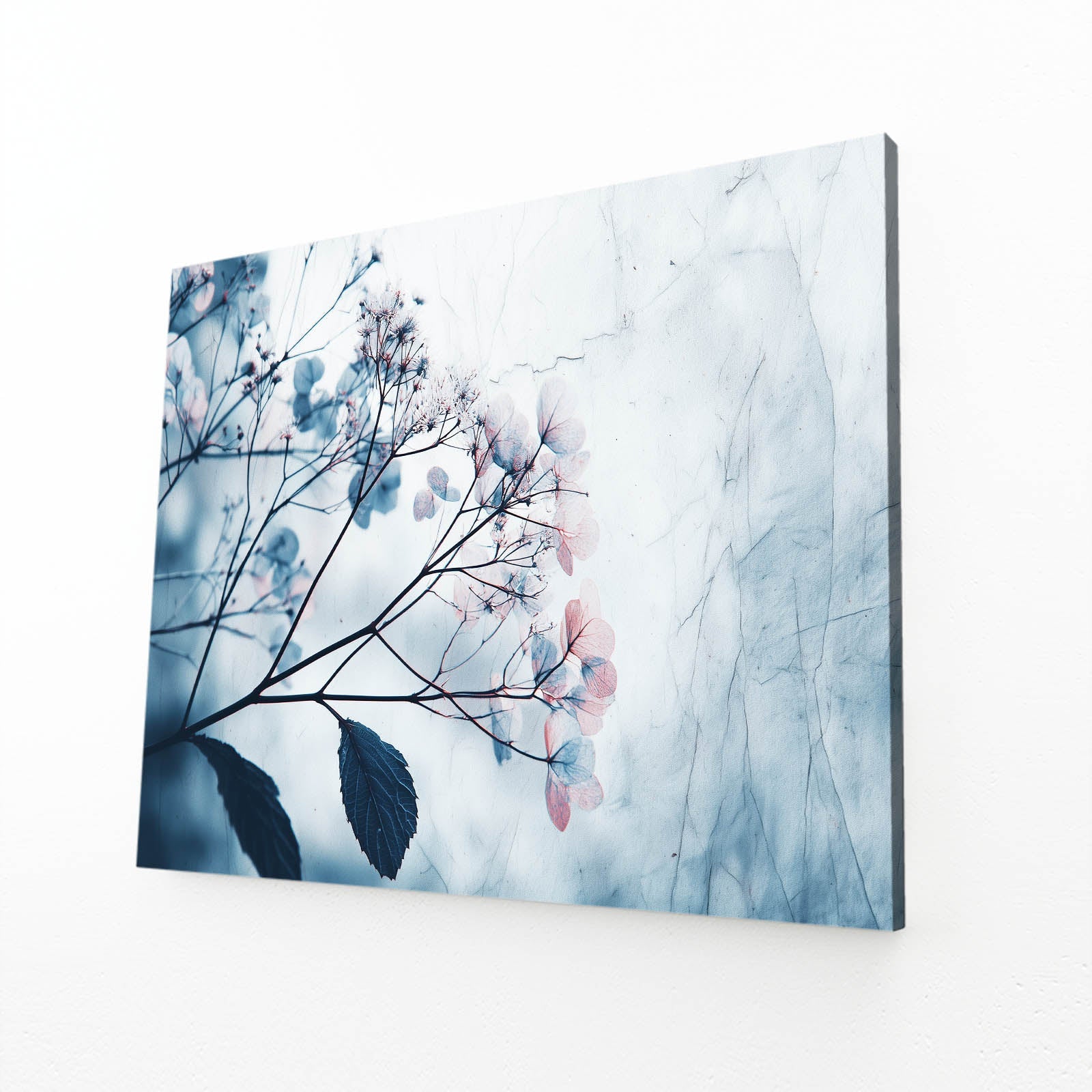 Spring Blossom Wall Art and Photography – angled canvas view on white background