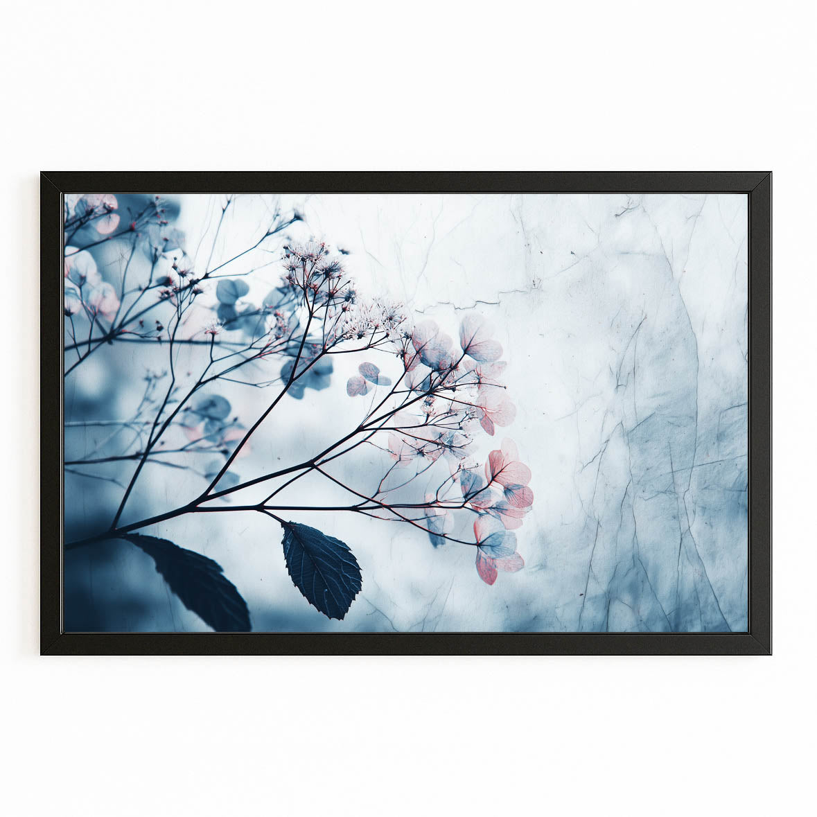 Spring Blossom Wall Art and Photography — photography canvas print, with Premium Black frame on white background