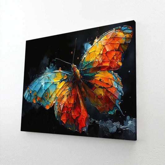 Stained Glass Butterfly Wall Art