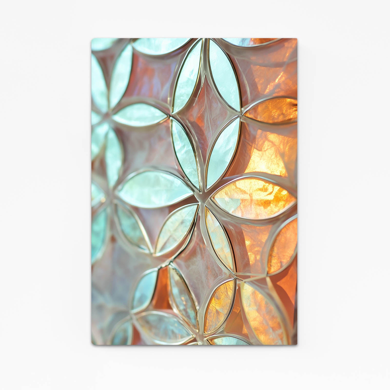 Stained Glass Petals Flower Of Life Wall Art – stained glass petals flower of life canvas print
