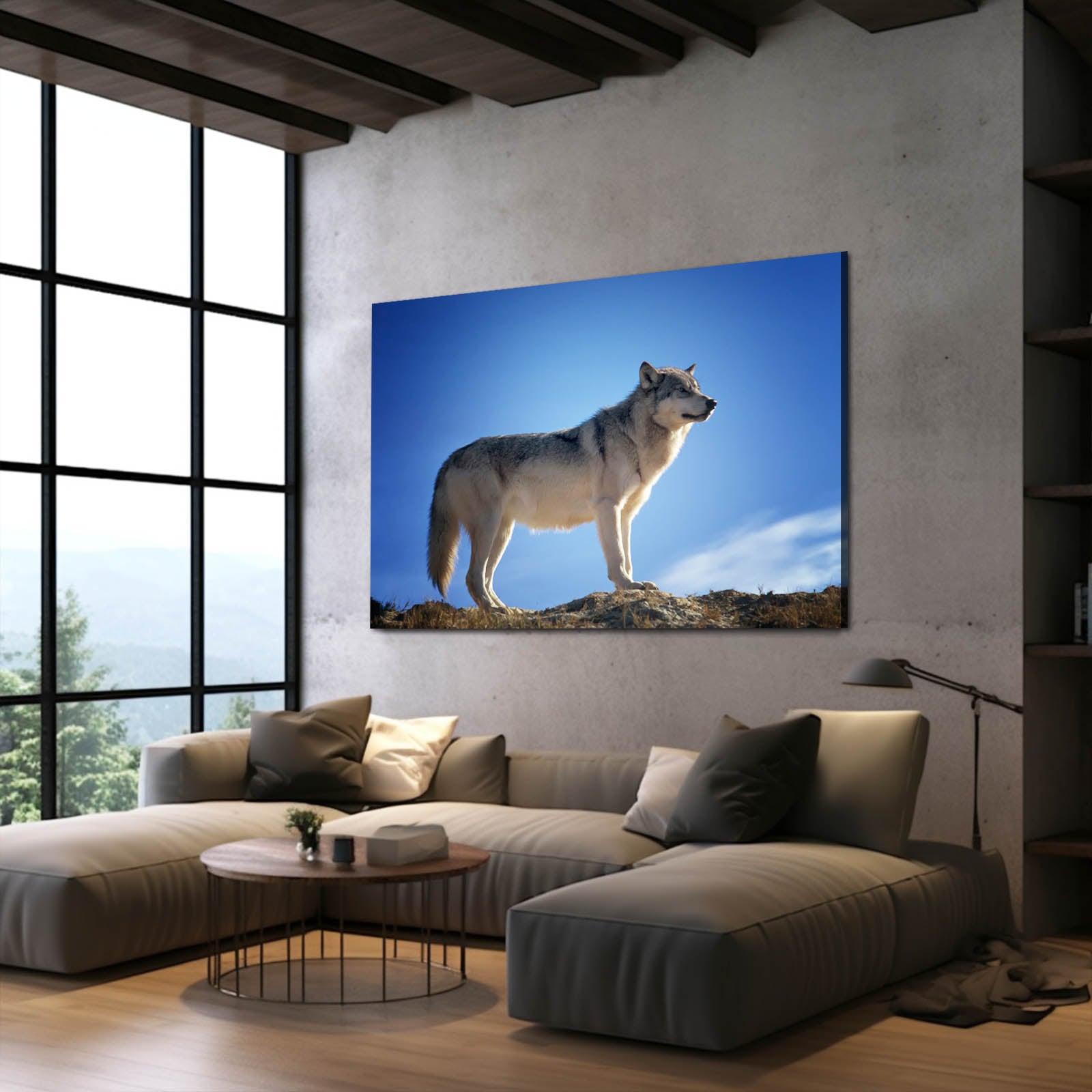 Standing Wolf Wall Art