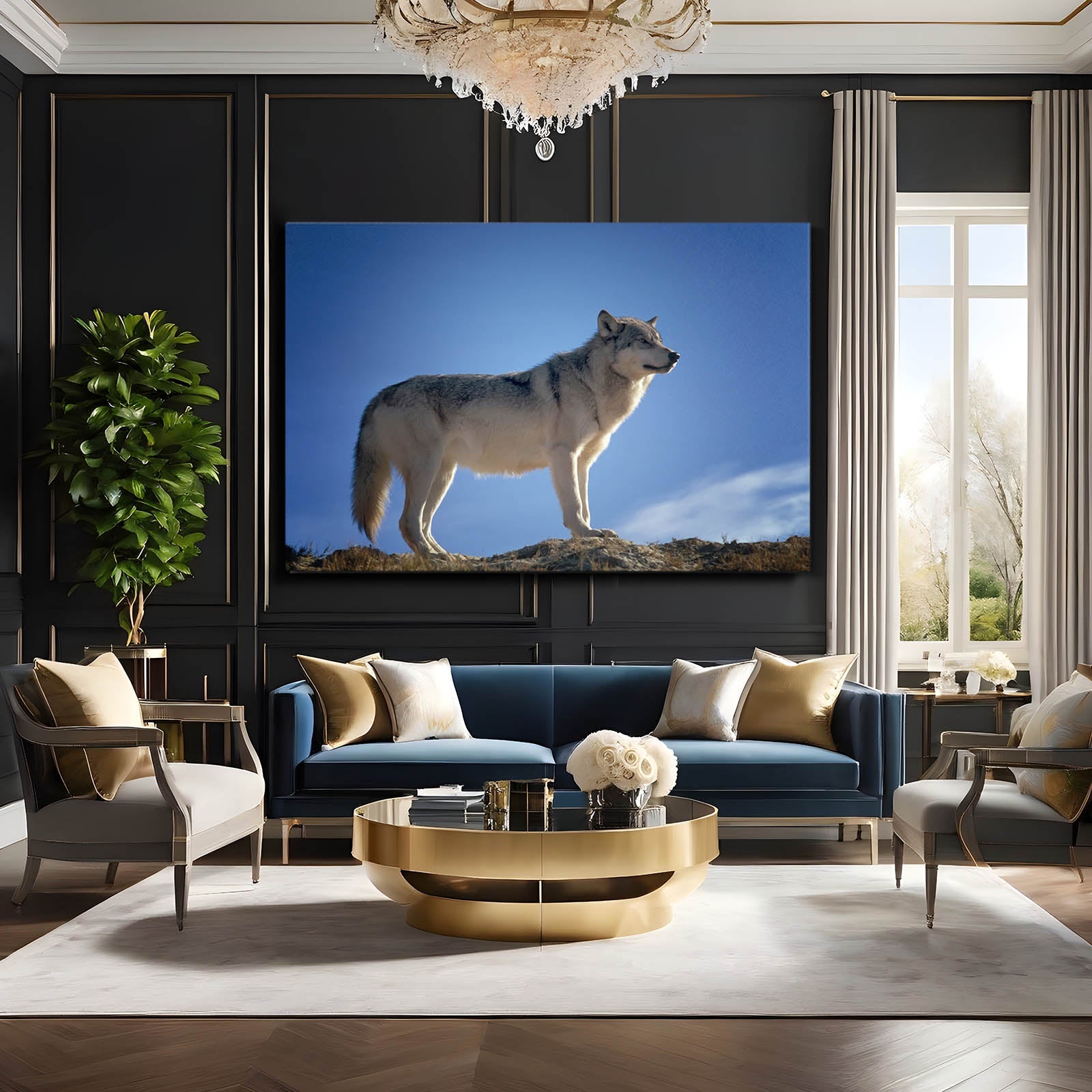 Standing Wolf Wall Art