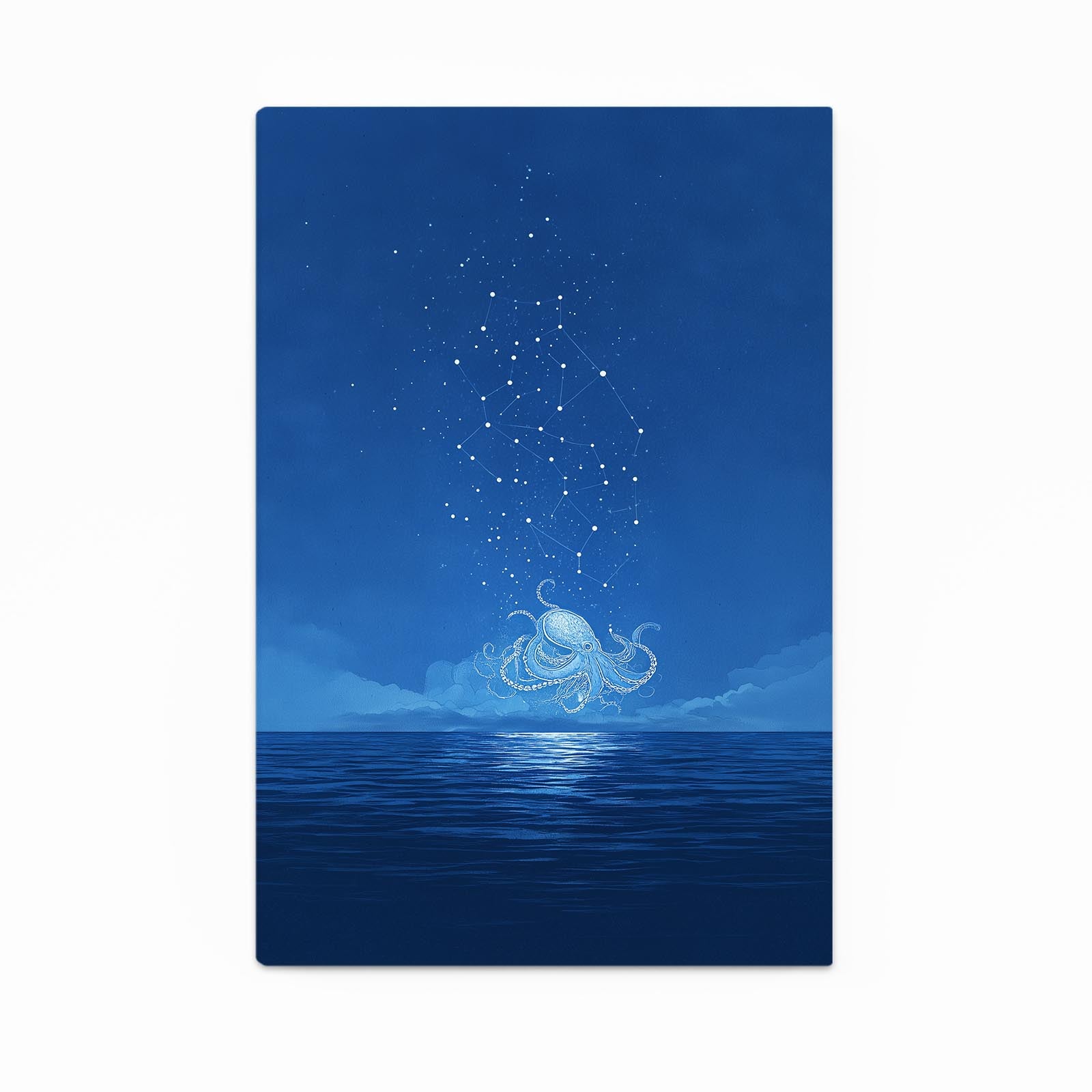 Starlit Horizon Octopus Art – starlit horizon octopus canvas print