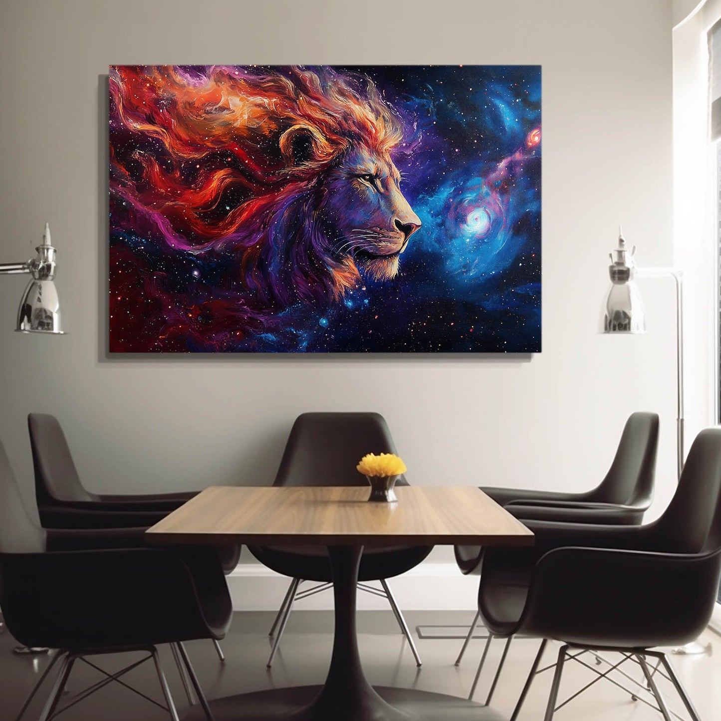 Starlit King Lion Wall Art