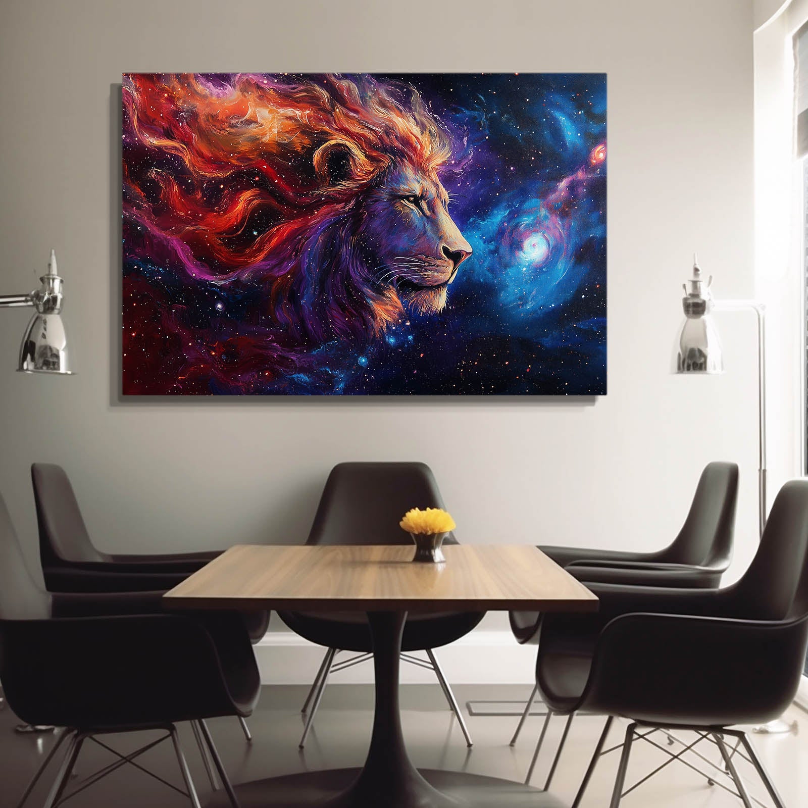 Starlit King Lion Wall Art