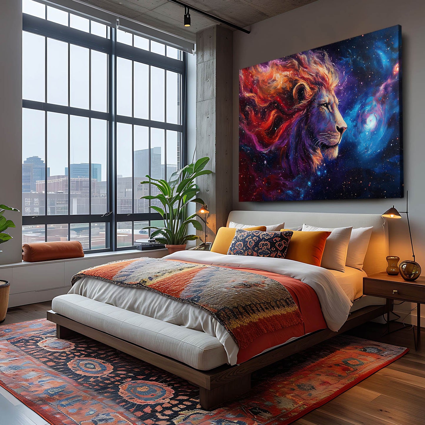 Starlit King Lion Wall Art