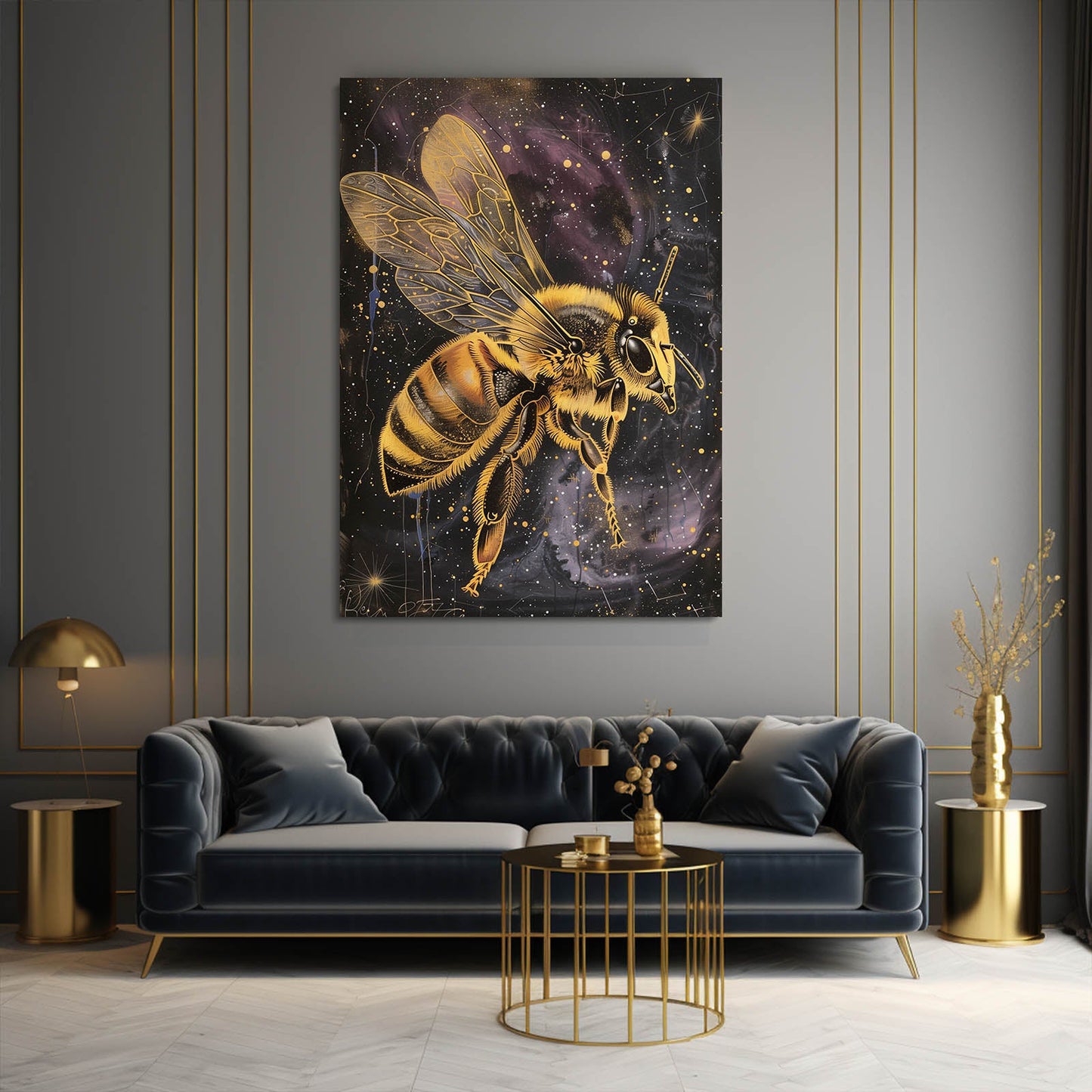 Starry Sky Bee Art