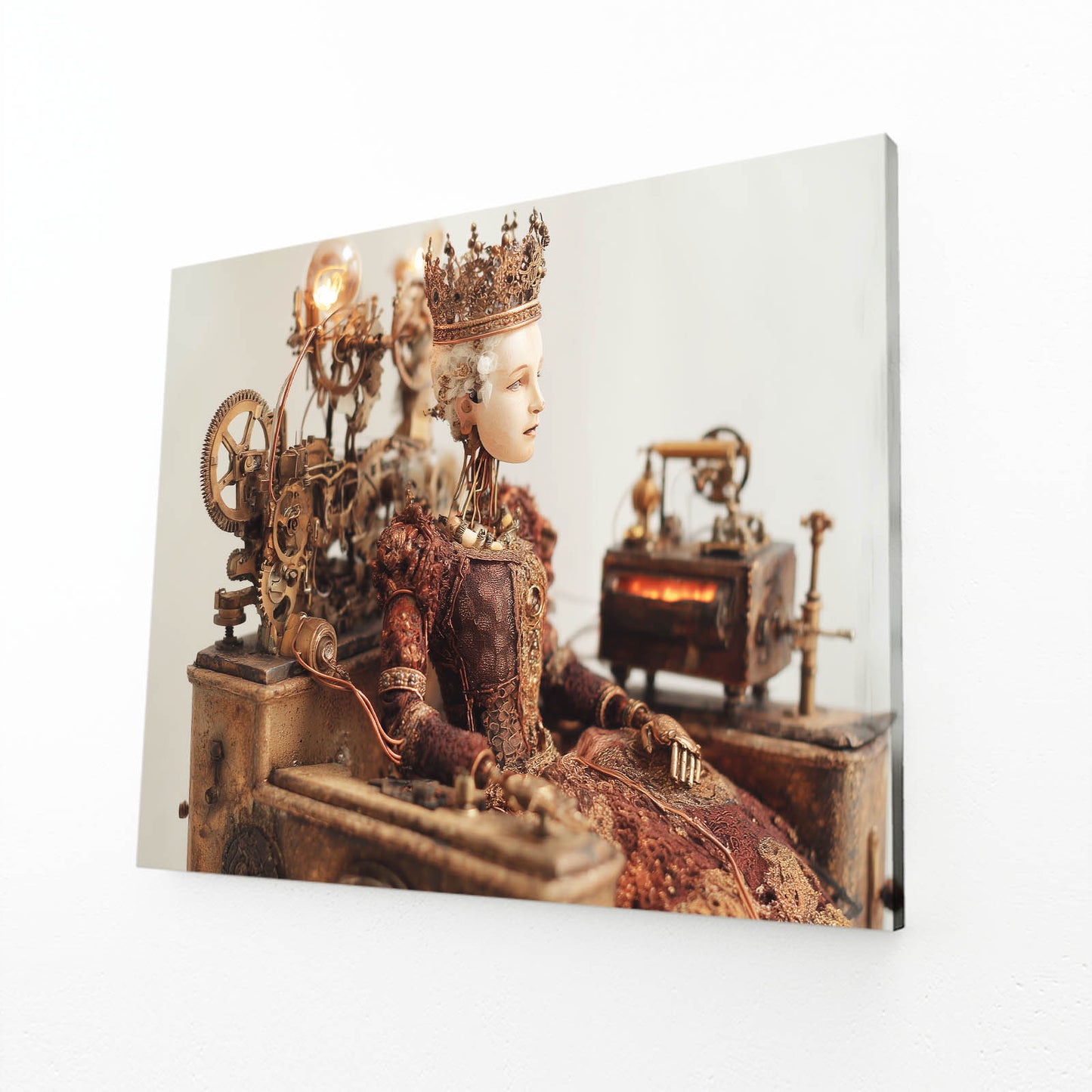 Steam Desk Diorama Steampunk Wall Art – steam desk diorama steampunk canvas print