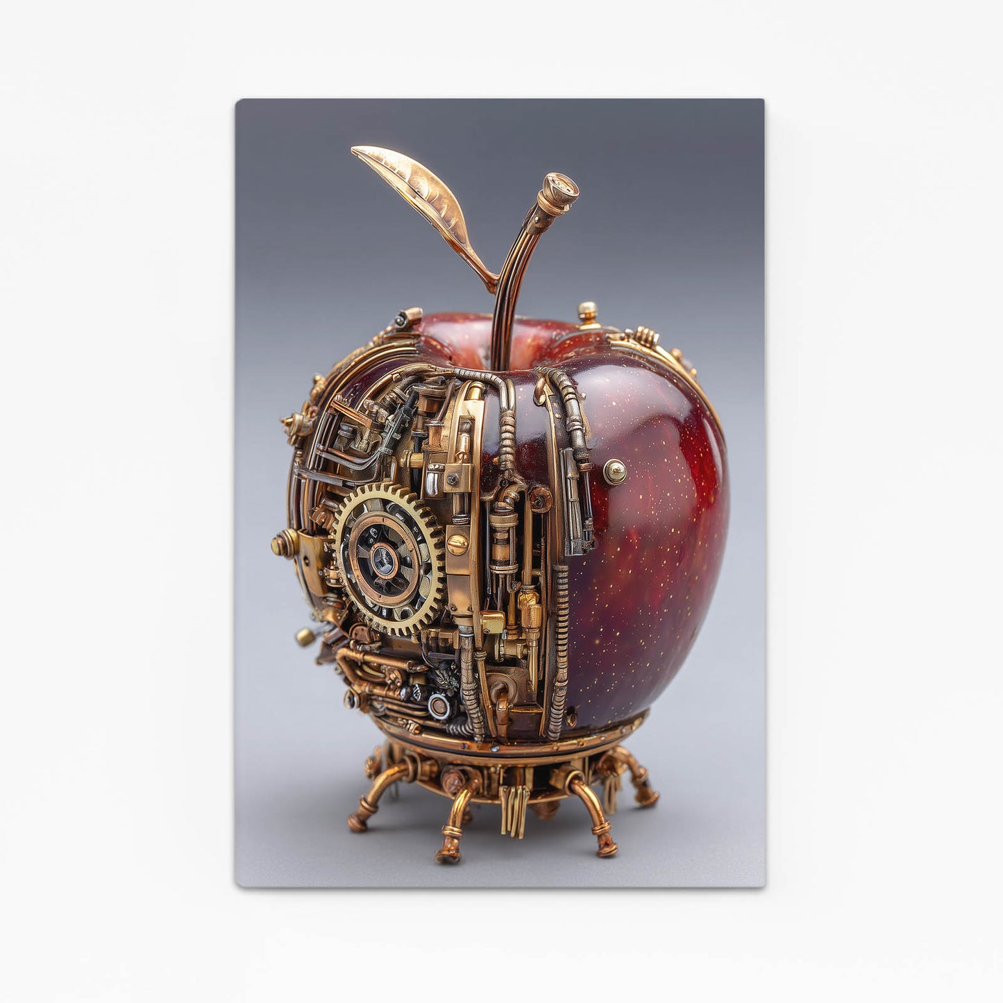 Steampunk Mechanical Apple Wall Decor – steampunk mechanical apple canvas print