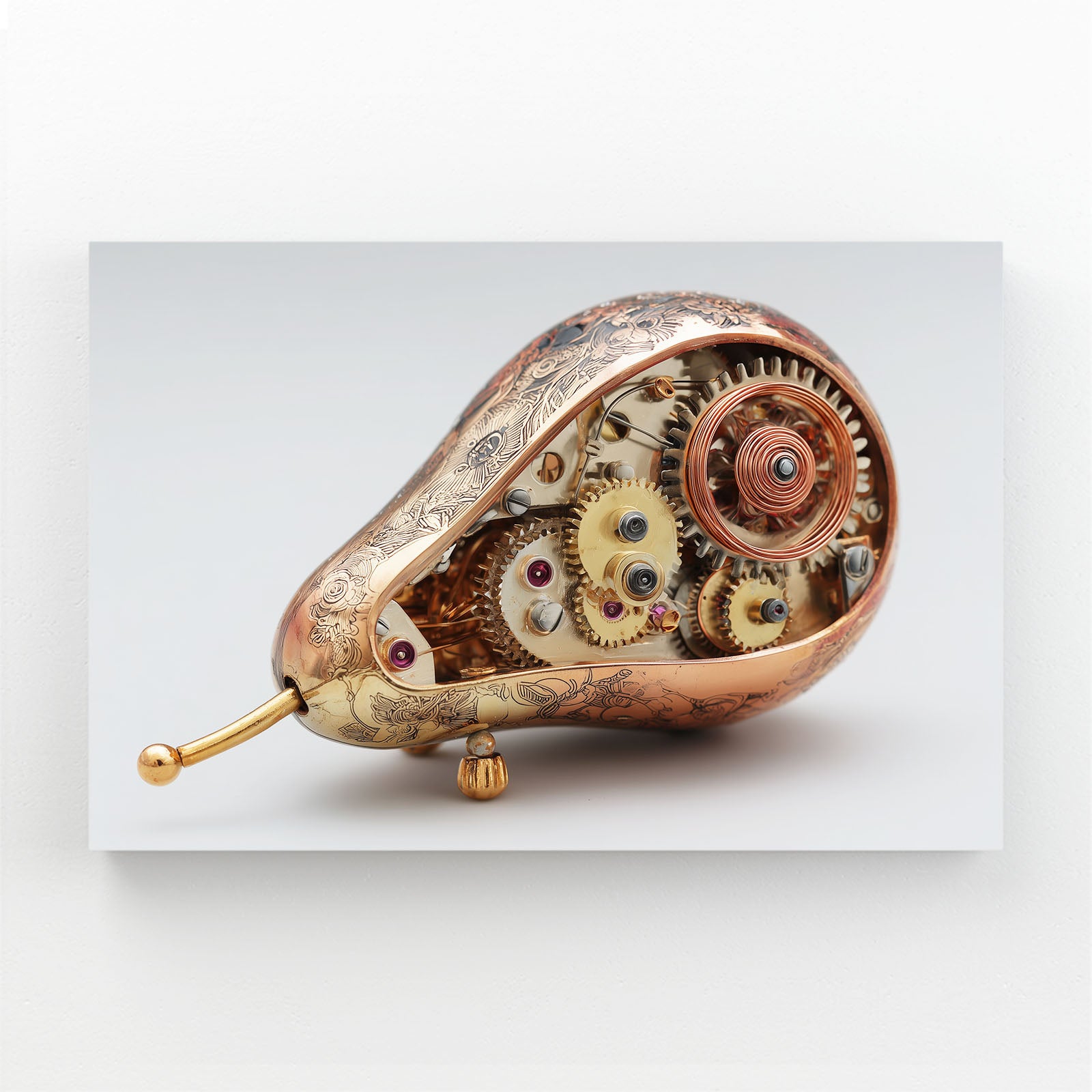 Steampunk Mechanical Pear Fruit Wall Decor – steampunk mechanical pear fruit canvas print