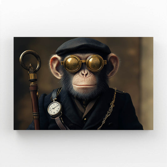 Steampunk Pocket Watch Monkey Canvas Art – steampunk pocket watch monkey canvas print