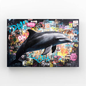 Sticker Wall Dolphin Art