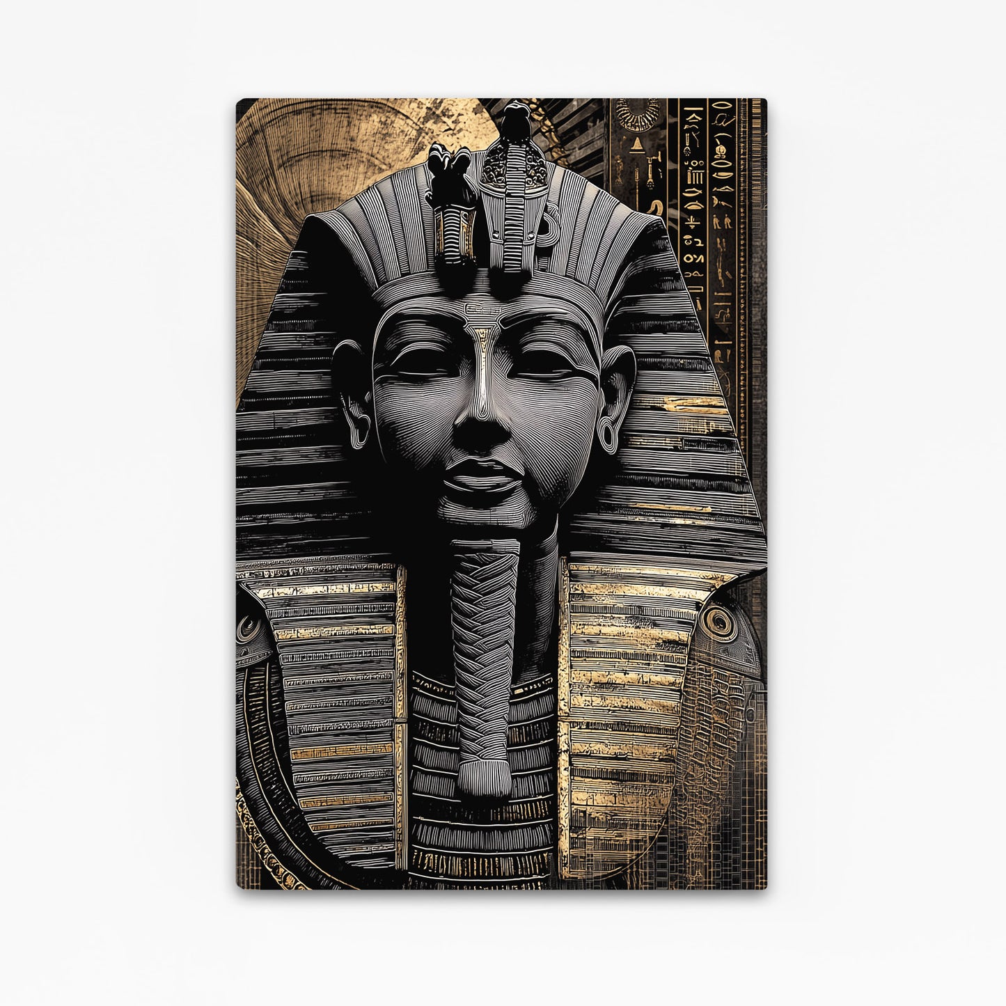 Stone Pharaoh Bust Egyptian Art – stone pharaoh bust egyptian canvas print