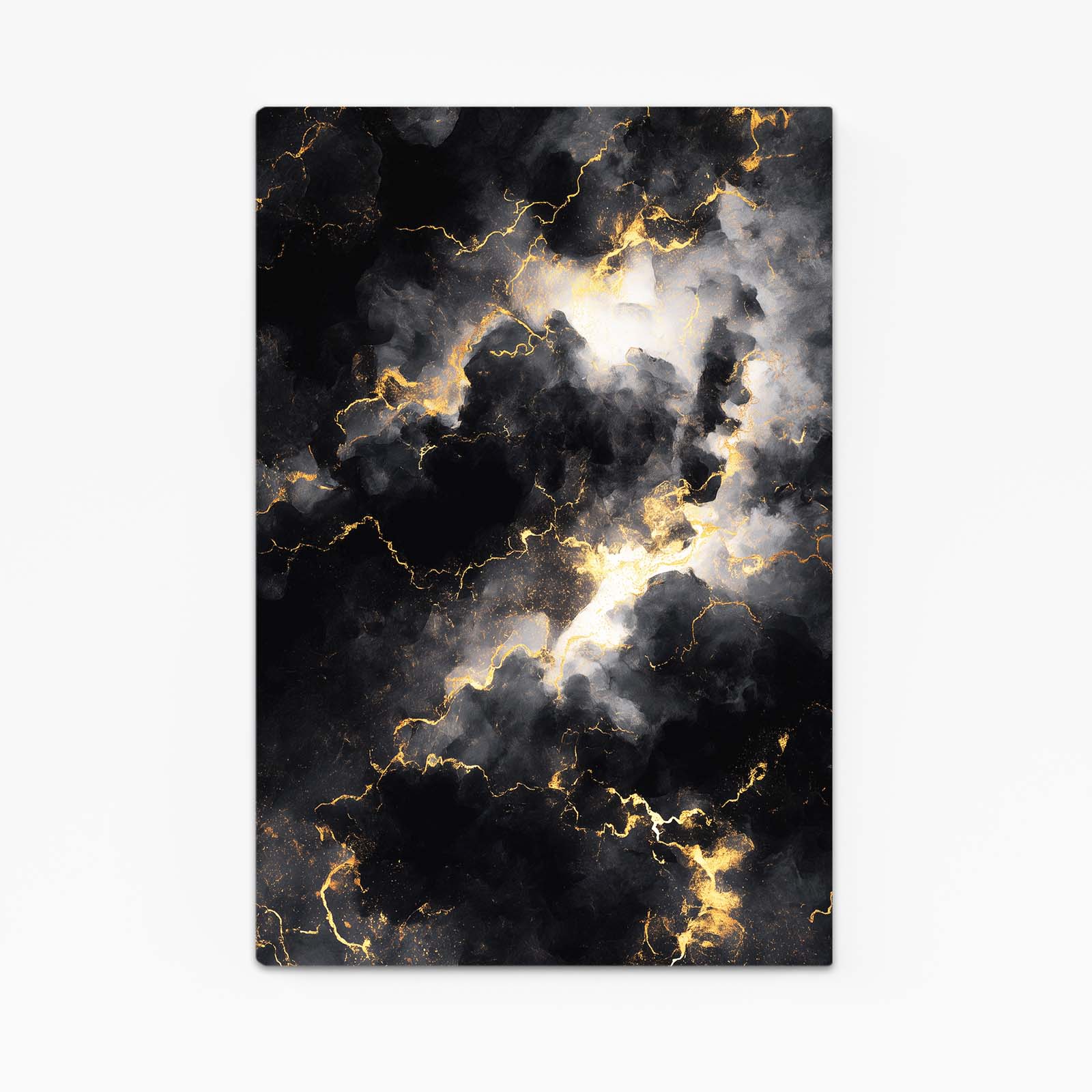 Storm Cloud Veins Gold Wall Art – storm cloud veins gold canvas print
