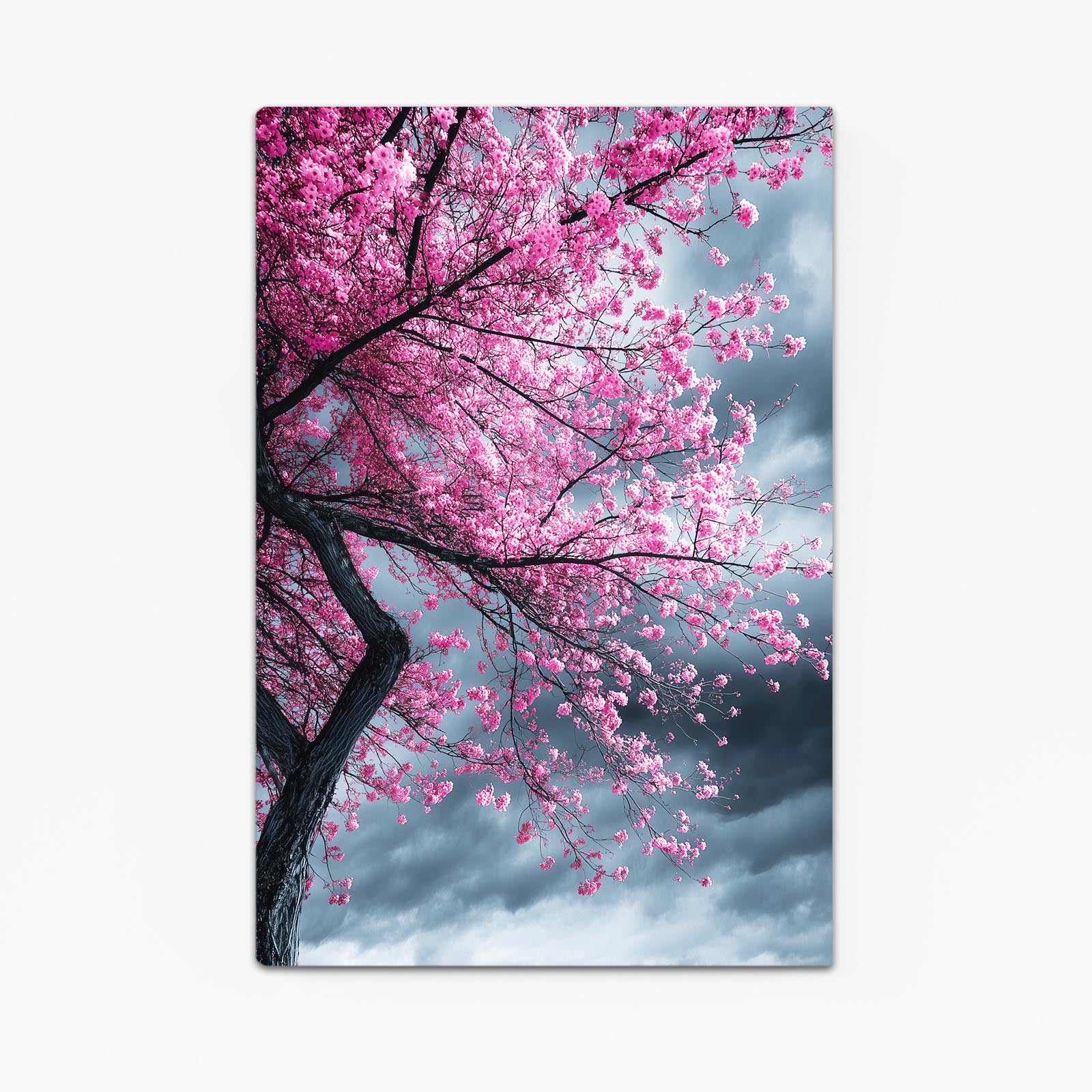 Stormy Sky Tree Cherry Blossom Wall Art – stormy sky tree cherry blossom canvas print