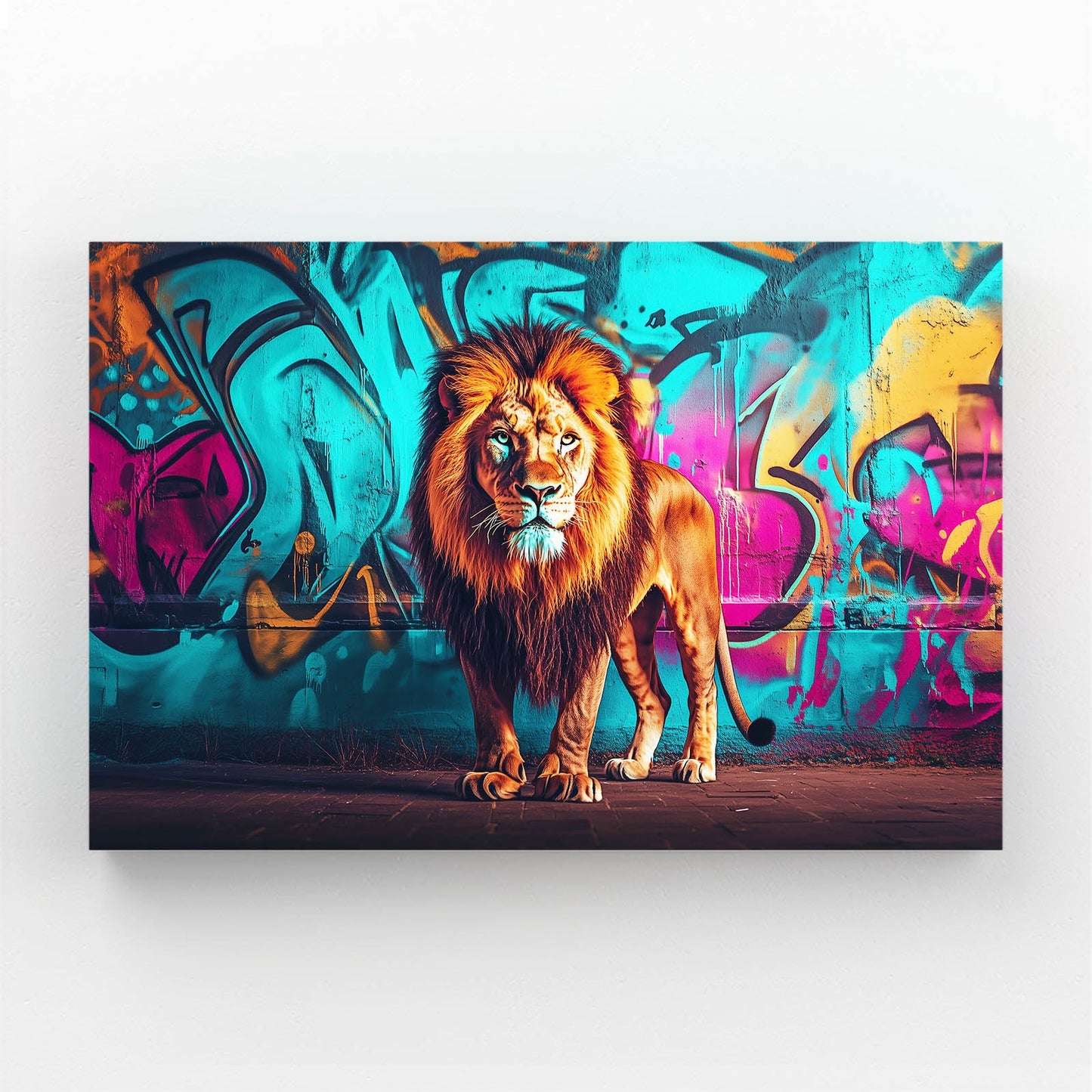 Street King Lion Canvas