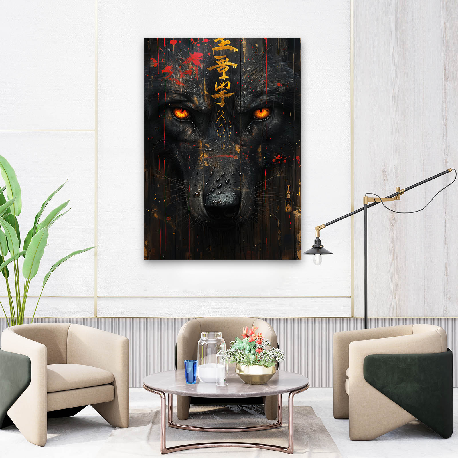 Stylish Wolf Wall Art