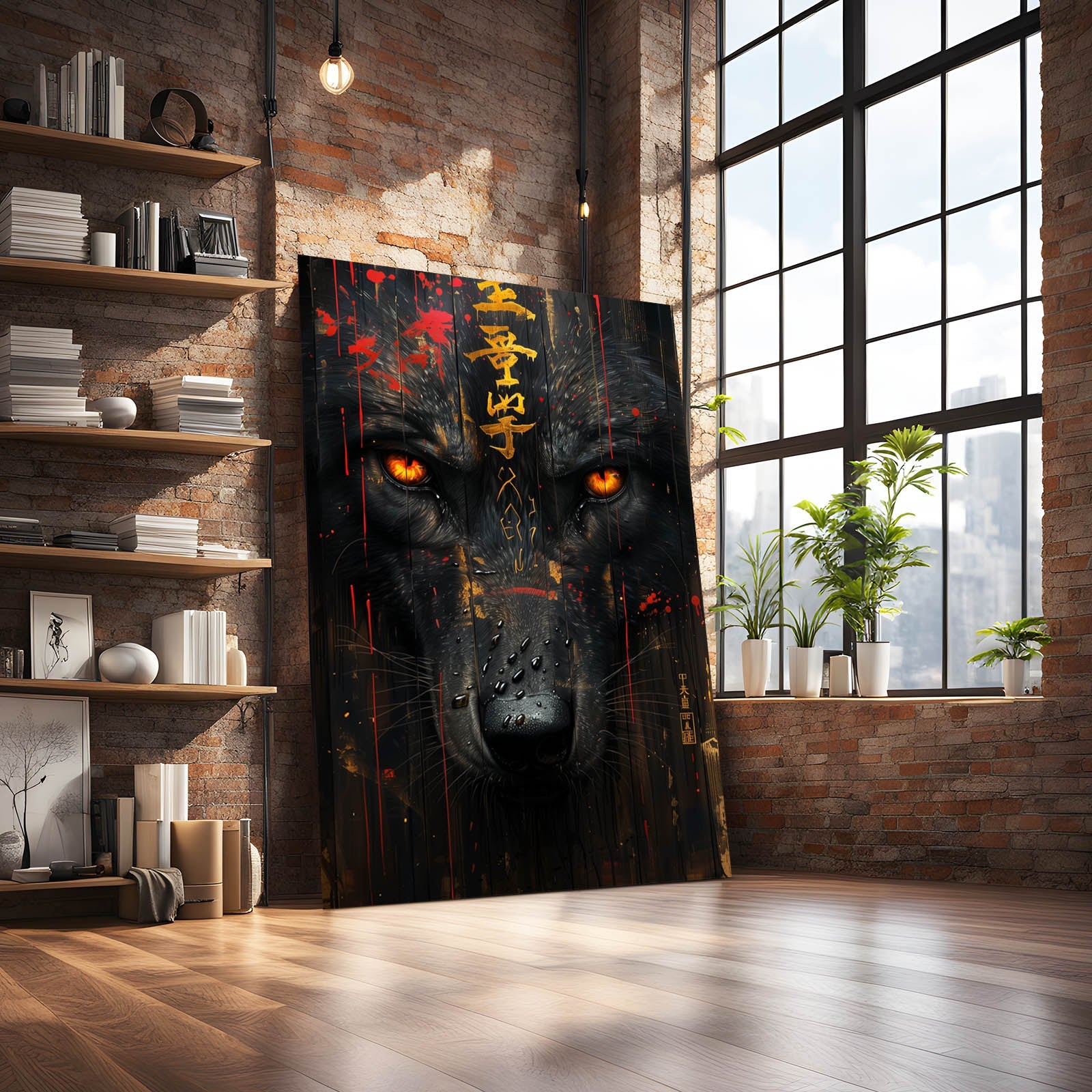 Stylish Wolf Wall Art